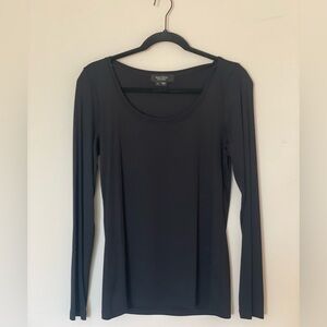 Karen Kane Women's Black L/S scoop neck Top